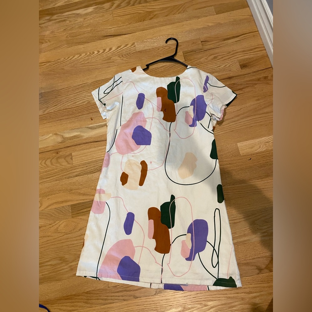 Arc And Bow Abstract Print Shift Dress
